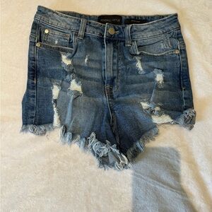 Kendall + Kylie distressed Jean shorts